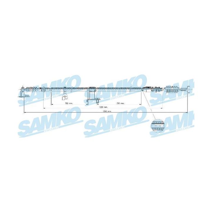 Trosas, stovėjimo stabdys SAMKO C1553B