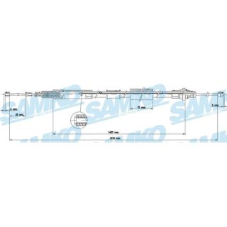 Trosas, stovėjimo stabdys SAMKO C1578B