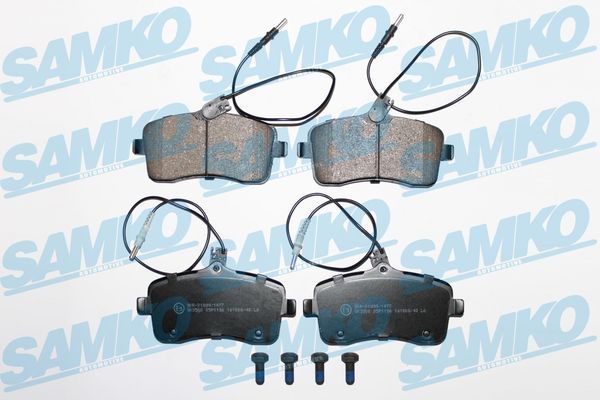 Stabdžių trinkelių rinkinys, diskinis stabdys SAMKO 5SP1196
