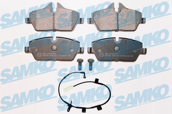 Stabdžių trinkelių rinkinys, diskinis stabdys SAMKO 5SP1241A