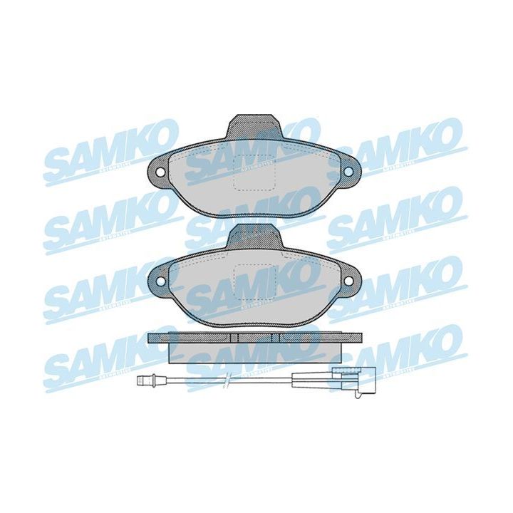 Stabdžių trinkelių rinkinys, diskinis stabdys SAMKO 5SP1262