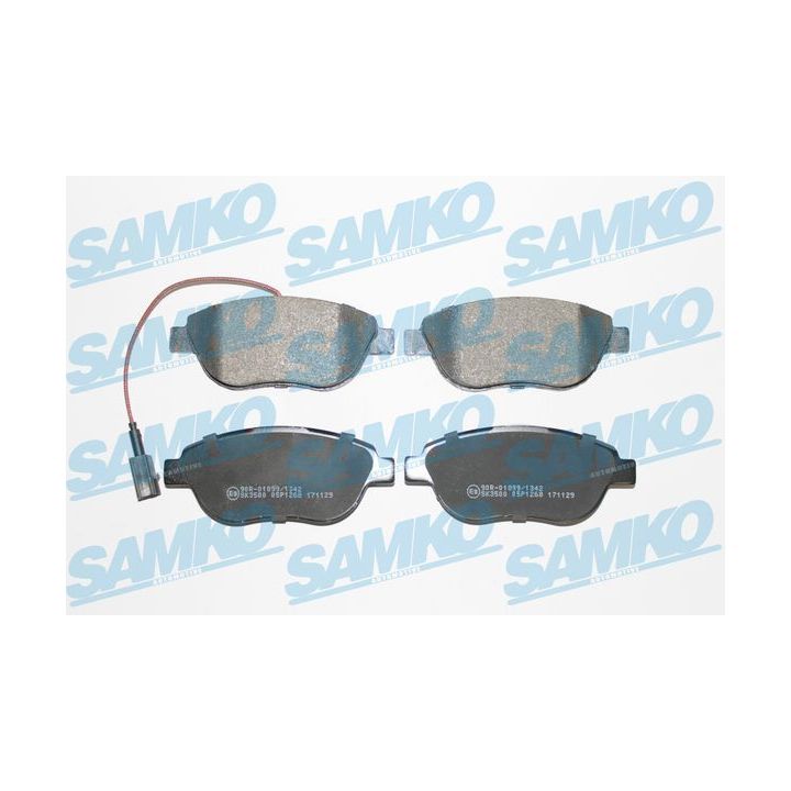 Stabdžių trinkelių rinkinys, diskinis stabdys SAMKO 5SP1268