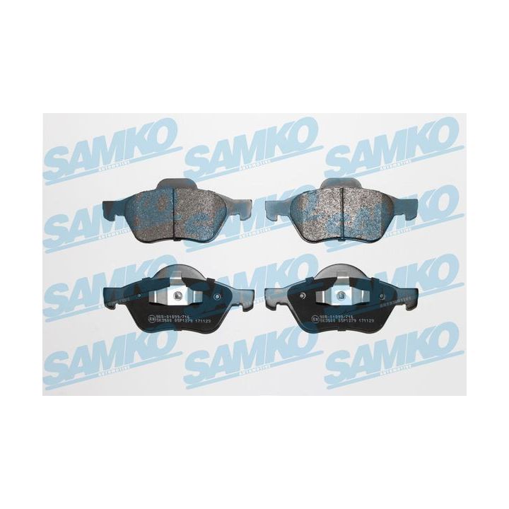 Stabdžių trinkelių rinkinys, diskinis stabdys SAMKO 5SP1279