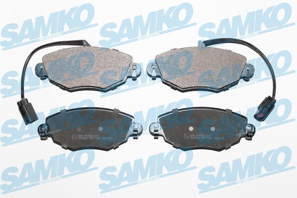 Stabdžių trinkelių rinkinys, diskinis stabdys SAMKO 5SP1302