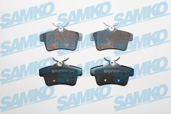 Stabdžių trinkelių rinkinys, diskinis stabdys SAMKO 5SP1567