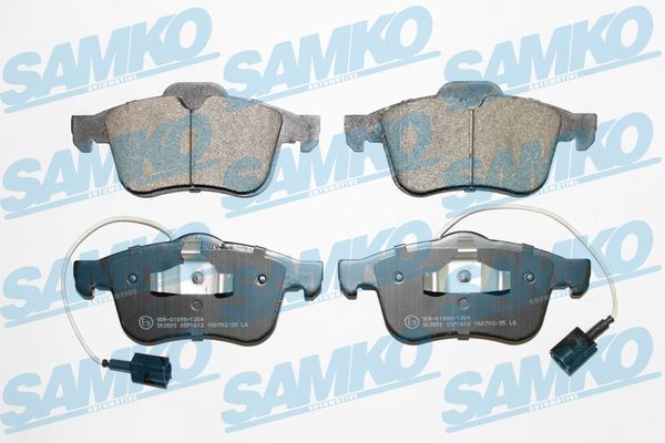 Stabdžių trinkelių rinkinys, diskinis stabdys SAMKO 5SP1612