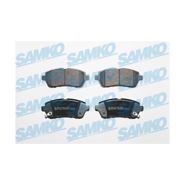 Stabdžių trinkelių rinkinys, diskinis stabdys SAMKO 5SP1673