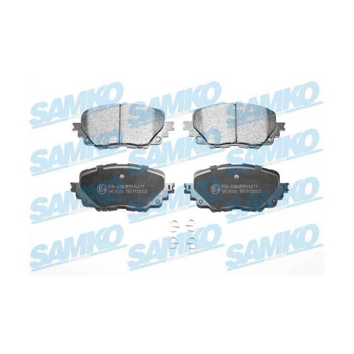 Stabdžių trinkelių rinkinys, diskinis stabdys SAMKO 5SP2002