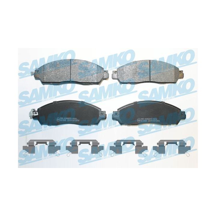 Stabdžių trinkelių rinkinys, diskinis stabdys SAMKO 5SP2056K