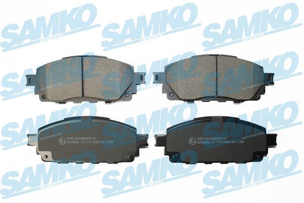Stabdžių trinkelių rinkinys, diskinis stabdys SAMKO 5SP2143