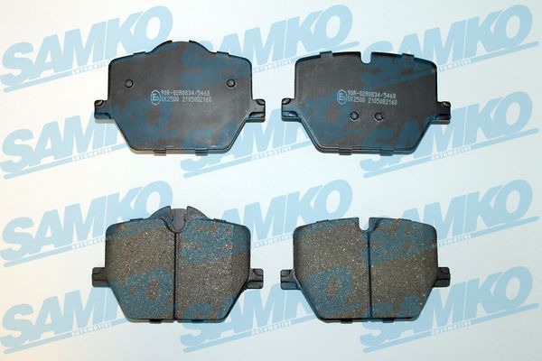 Stabdžių trinkelių rinkinys, diskinis stabdys SAMKO 5SP2160