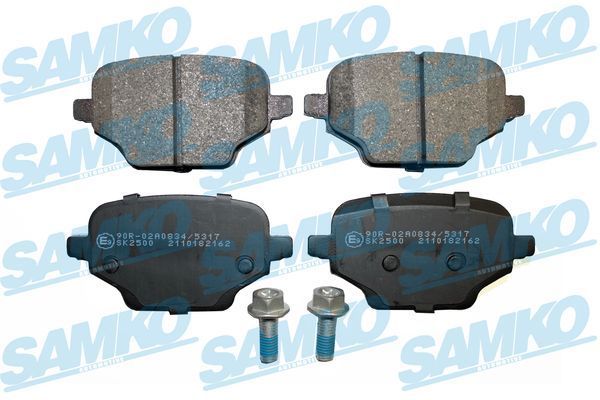 Stabdžių trinkelių rinkinys, diskinis stabdys SAMKO 5SP2162