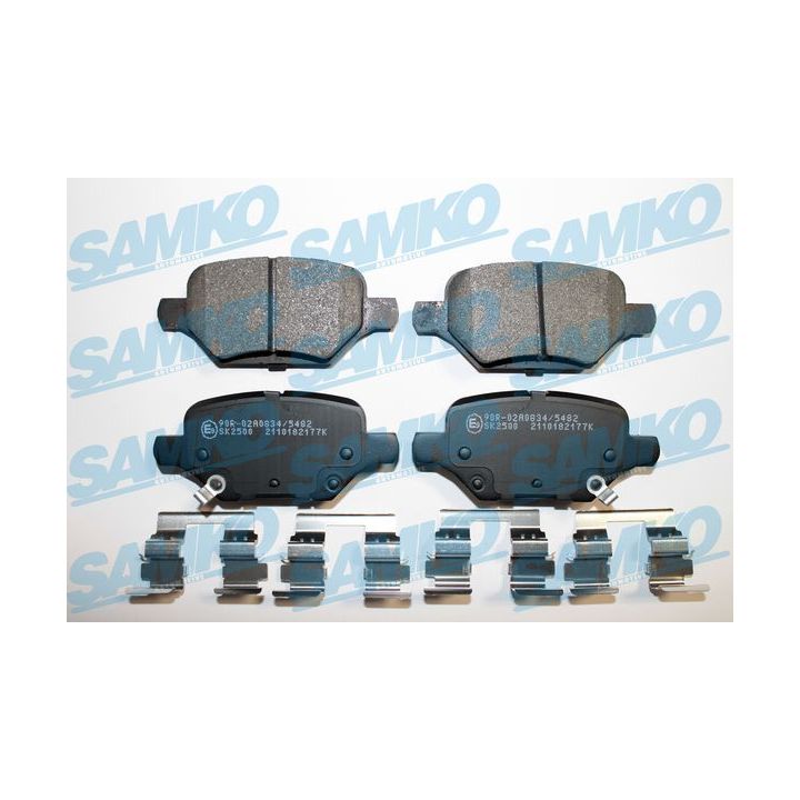 Stabdžių trinkelių rinkinys, diskinis stabdys SAMKO 5SP2177K