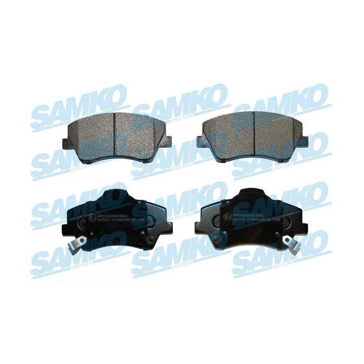 Stabdžių trinkelių rinkinys, diskinis stabdys SAMKO 5SP2195