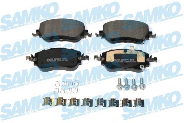 Stabdžių trinkelių rinkinys, diskinis stabdys SAMKO 5SP2292K