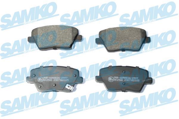 Stabdžių trinkelių rinkinys, diskinis stabdys SAMKO 5SP2335