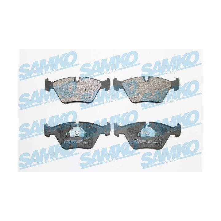 Stabdžių trinkelių rinkinys, diskinis stabdys SAMKO 5SP417
