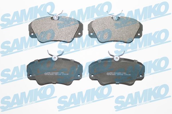 Stabdžių trinkelių rinkinys, diskinis stabdys SAMKO 5SP449