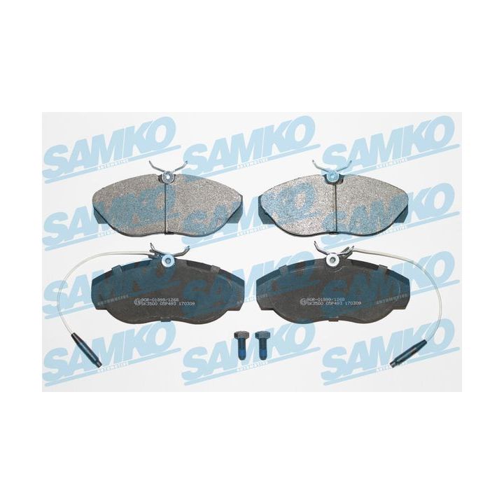 Stabdžių trinkelių rinkinys, diskinis stabdys SAMKO 5SP493
