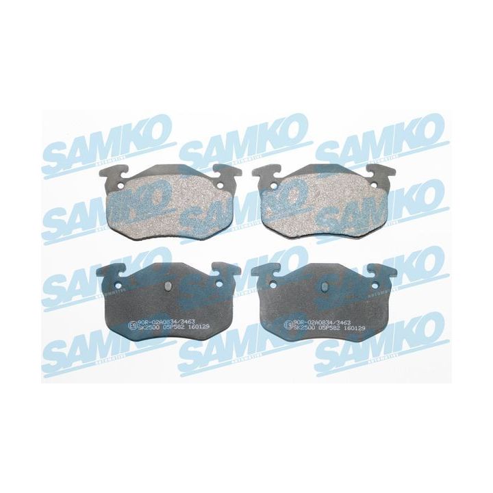 Stabdžių trinkelių rinkinys, diskinis stabdys SAMKO 5SP582