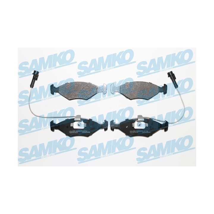 Stabdžių trinkelių rinkinys, diskinis stabdys SAMKO 5SP680