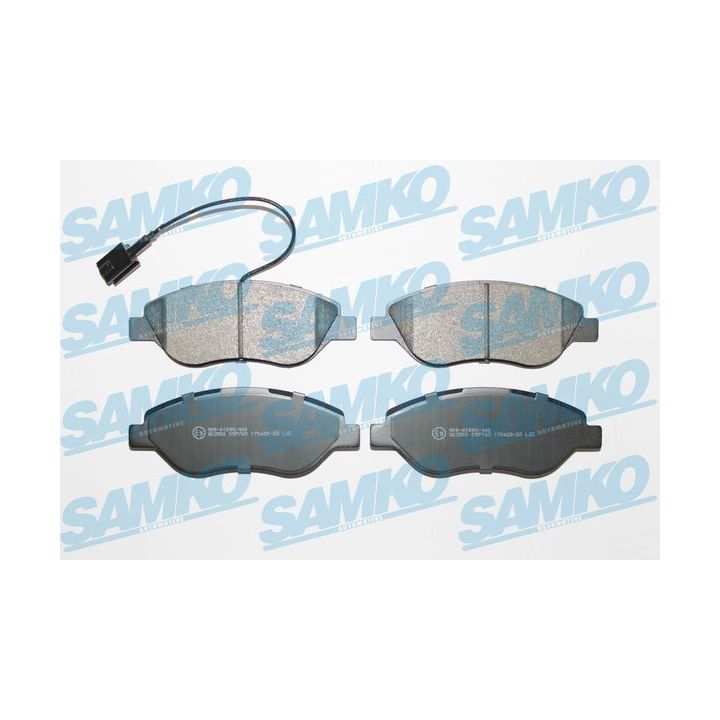Stabdžių trinkelių rinkinys, diskinis stabdys SAMKO 5SP765