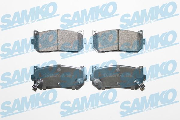 Stabdžių trinkelių rinkinys, diskinis stabdys SAMKO 5SP808