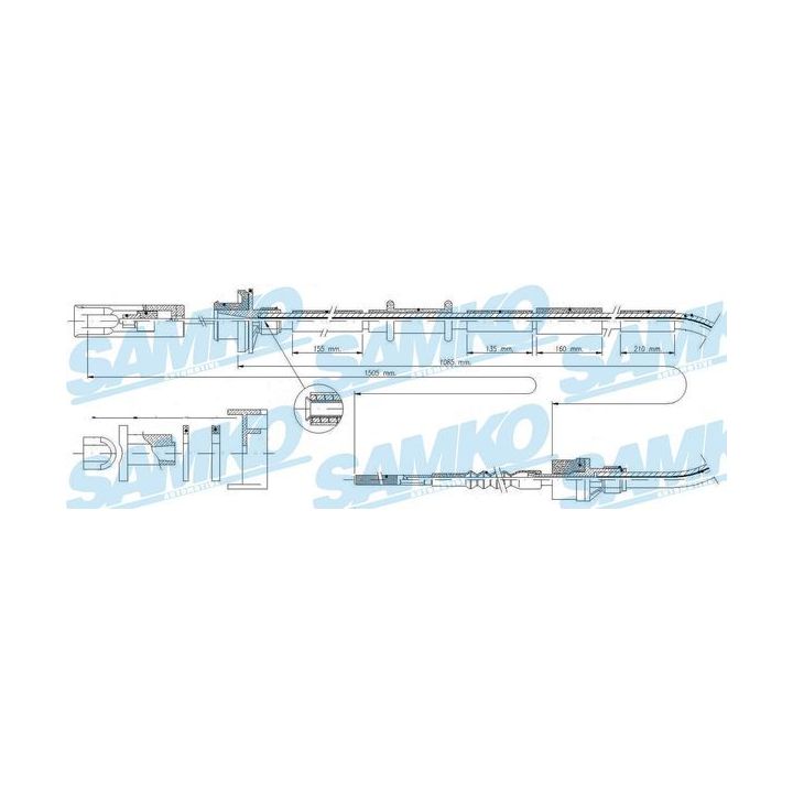 Sankabos trosas SAMKO C0048C