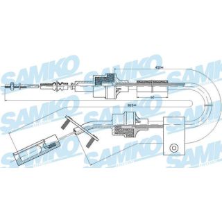 Sankabos trosas SAMKO C0065C