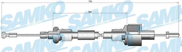 Sankabos trosas SAMKO C0080C