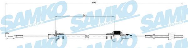 Sankabos trosas SAMKO C0127C