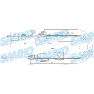 Sankabos trosas SAMKO C0202C