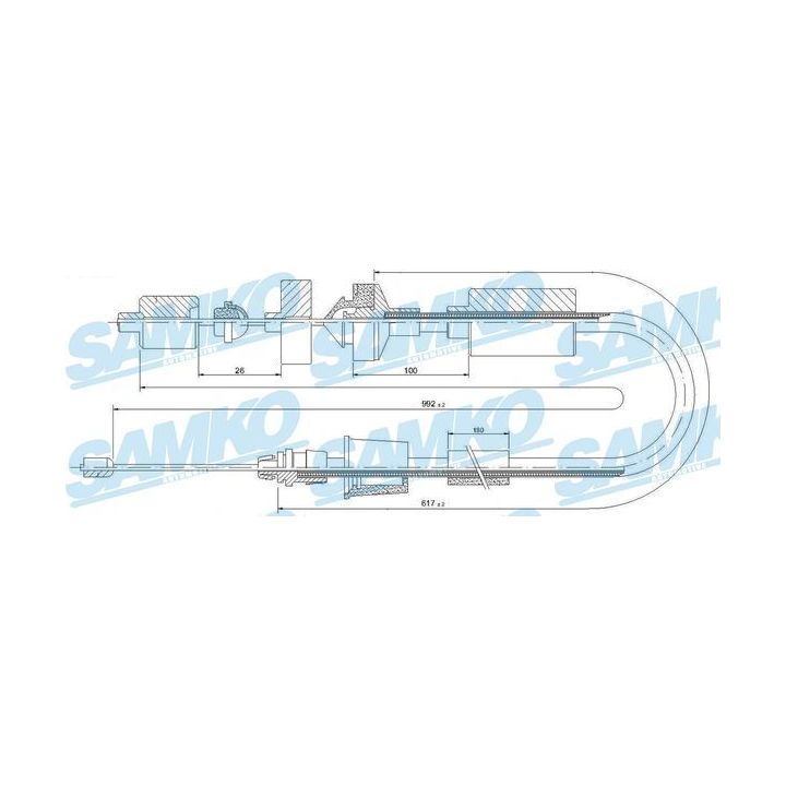 Sankabos trosas SAMKO C0202C