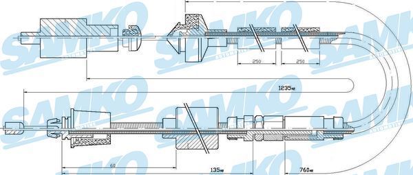 Sankabos trosas SAMKO C0204C