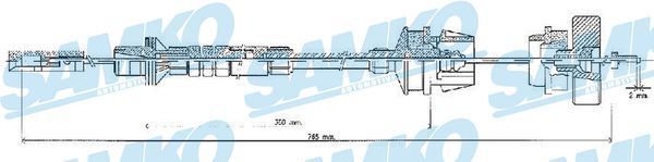Sankabos trosas SAMKO C0218C