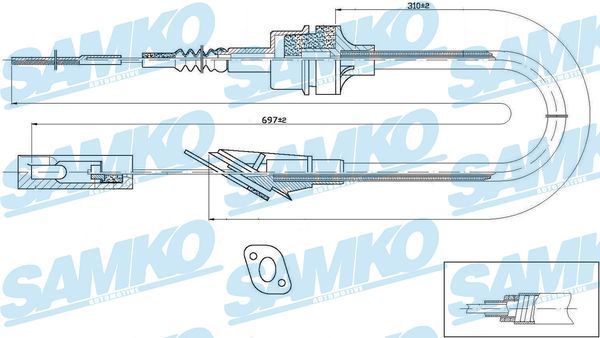 Sankabos trosas SAMKO C0493C