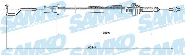 Akceleratoriaus trosas SAMKO C0003A