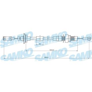 Akceleratoriaus trosas SAMKO C0005A
