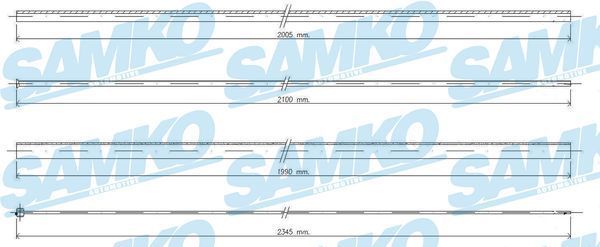 Akceleratoriaus trosas SAMKO C0036A
