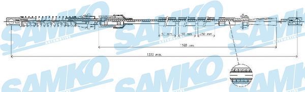 Akceleratoriaus trosas SAMKO C0073A