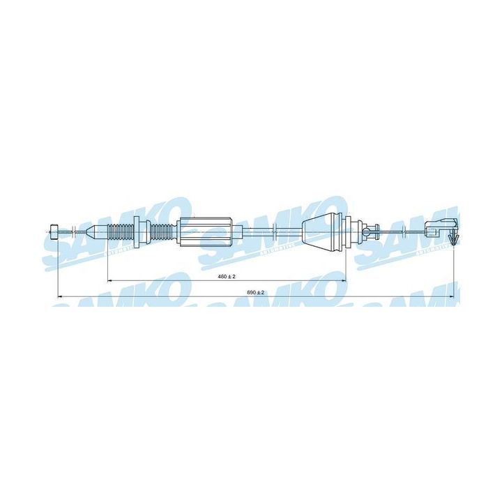 Akceleratoriaus trosas SAMKO C0147A