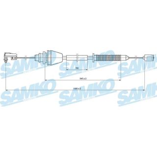 Akceleratoriaus trosas SAMKO C0148A
