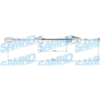 Akceleratoriaus trosas SAMKO C0161A