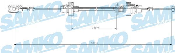 Akceleratoriaus trosas SAMKO C0161A