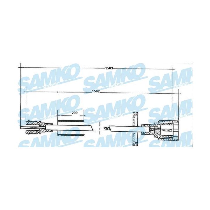 Tachometro velenas SAMKO C0053SP
