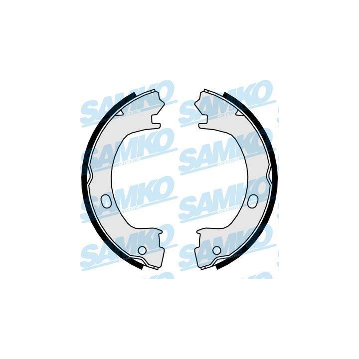 Stabdžių trinkelių komplektas, stovėjimo stabdis SAMKO 81015