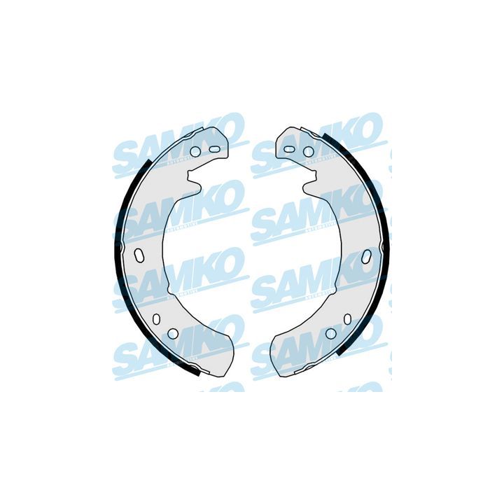 Stabdžių trinkelių komplektas, stovėjimo stabdis SAMKO 81029