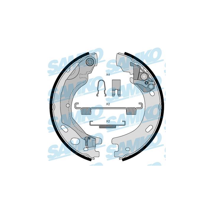 Stabdžių trinkelių komplektas, stovėjimo stabdis SAMKO 81030