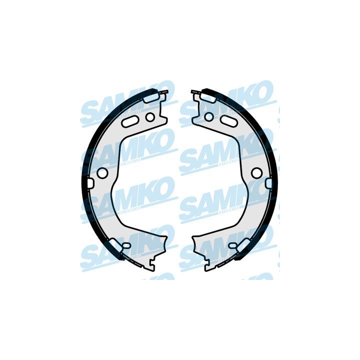Stabdžių trinkelių komplektas, stovėjimo stabdis SAMKO 81046