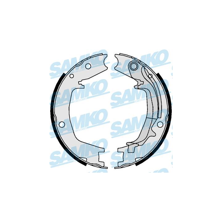 Stabdžių trinkelių komplektas, stovėjimo stabdis SAMKO 81062